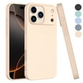 thumbnail image 1 of For Apple iphone 17 Pro Max Case, Liquid Silicone Cell Phone Case for iphone 17 Pro Max, Ebizware Shockproof Full-Body Protective Rugged Rubber Slim Cover with Microfiber Lining - Pink Sand, 1 of 9