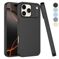 thumbnail image 1 of For Apple iphone 17 Pro Max Case, Liquid Silicone Cell Phone Case for iphone 17 Pro Max, Ebizware Shockproof Full-Body Protective Rugged Rubber Ultra Slim Cover with Microfiber Lining - Black, 1 of 9