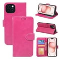 thumbnail image 1 of Apple leather case cross-border compatible with iPhone 16 15 14 13 flip phone case 17 calf leather photo frame 13 magnetic suction 11 wallet case, 1 of 5