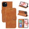 thumbnail image 1 of Apple leather case cross-border compatible with iPhone 16 15 14 13 flip phone case calf leather photo frame 13 magnetic suction 11 wallet case, 1 of 5