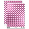 thumbnail image 1 of Apple with Heart 200+ Round Stickers - Hot Pink - Gloss Finish - 0.50" Size, 1 of 3