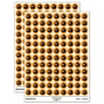 thumbnail image 1 of Apple with Heart 200+ Round Stickers - Orange - Matte Finish - 0.50" Size, 1 of 3