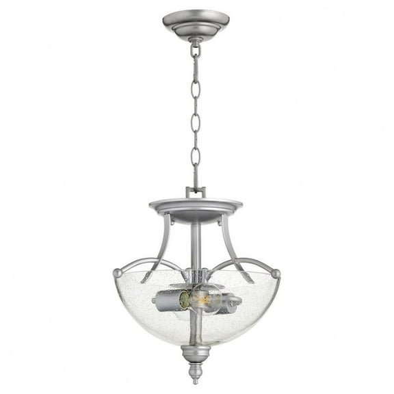 Applebee Road 2 Light Convertible Pendant in Style 14 inches Wide By 15 inches High-Classic Nickel Finish Bailey Street Home 183-Bel-3400302