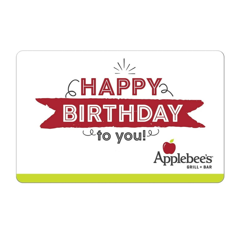 Applebee's $25 Birthday eGift Card [Email Delivery]