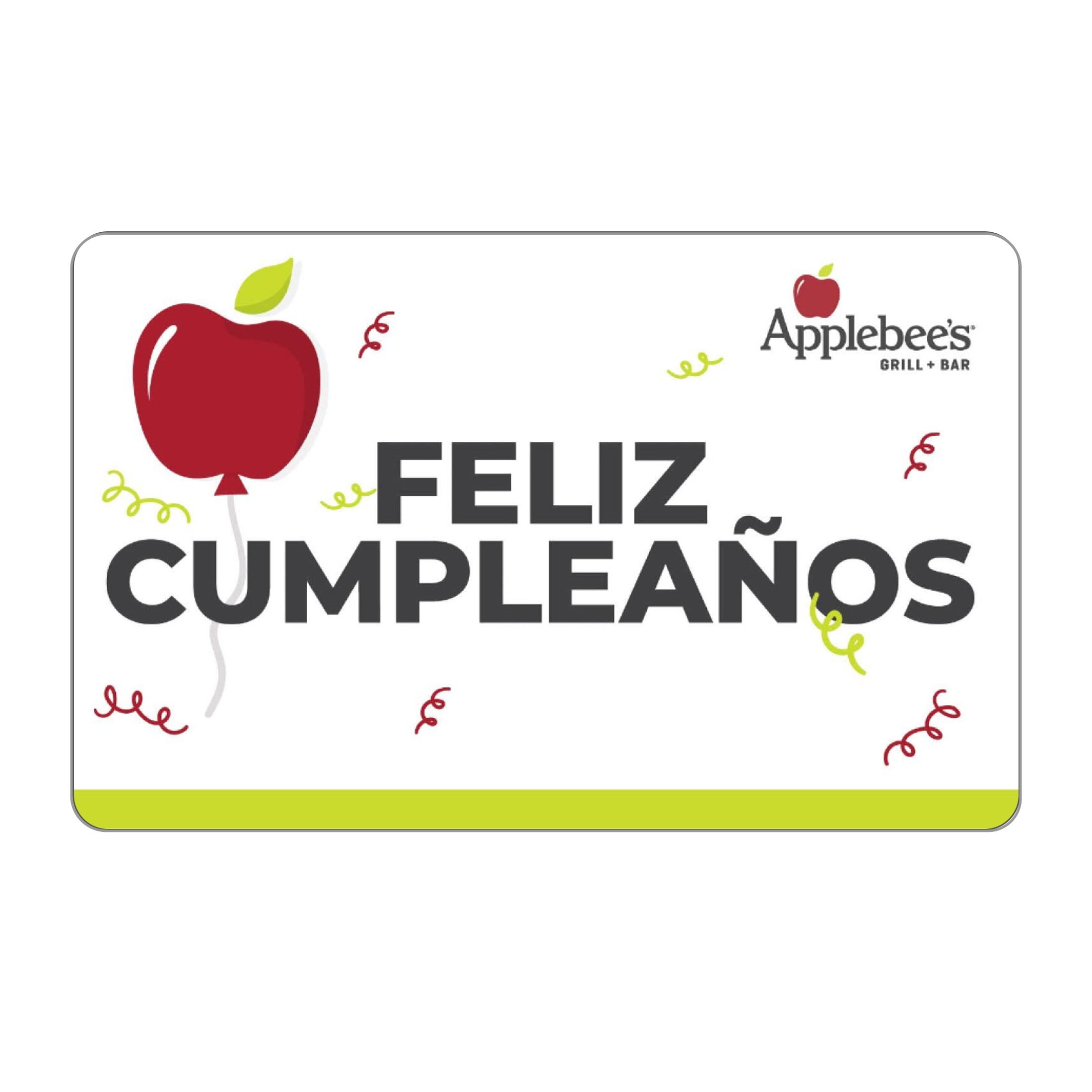 Applebee's $25 Feliz Cumpleanos eGift Card [Email Delivery]