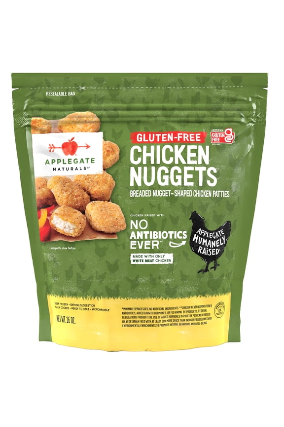 Natural Gluten Free Chicken Nuggets, 16oz, Resealable Bag (Frozen)