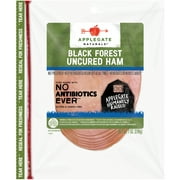 Applegate Naturals, Black Forest Uncured Ham, 70 Cal, 12g Protein, 7 oz Bag (Refrigerated)