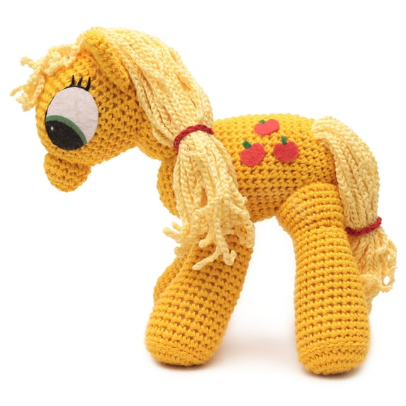 Applejack Pony Handmade Amigurumi Stuffed Toy Knit Crochet Doll VAC
