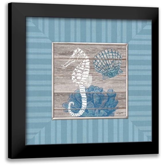 Appleman, Sam 12x12 Black Modern Framed Museum Art Print Titled - Coastal Dream