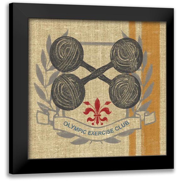 Appleman, Sam 12x12 Black Modern Framed Museum Art Print Titled - Olympic Exercise Club