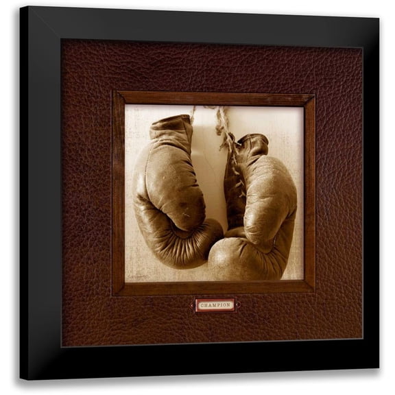 Appleman, Sam 12x12 Black Modern Framed Museum Art Print Titled - Vintage Boxing