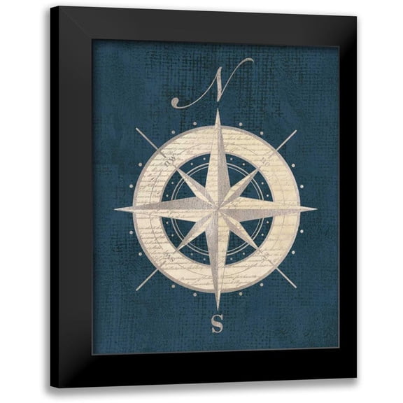 Appleman, Sam 12x14 Black Modern Framed Museum Art Print Titled - Compass Rose