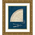 thumbnail image 1 of Appleman, Sam 12x14 Gold Ornate Wood Framed with Double Matting Museum Art Print Titled - Cartographers Set Coastal Blue, 1 of 4