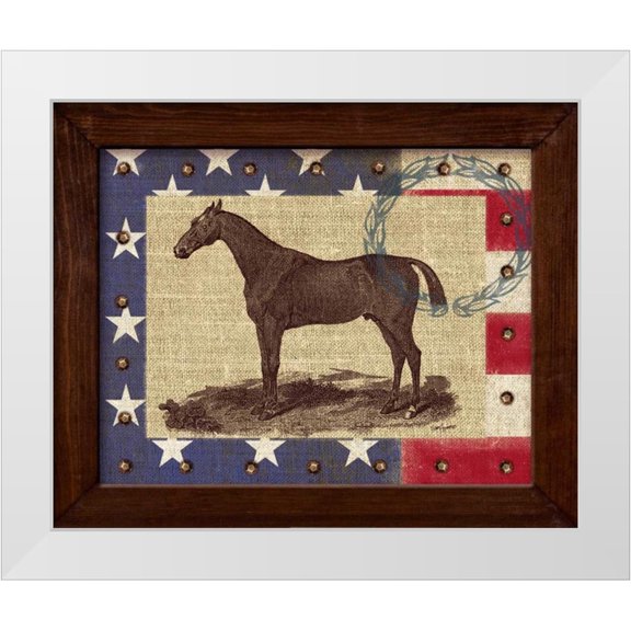 Appleman, Sam 14x12 White Modern Wood Framed Museum Art Print Titled - American Equestrian
