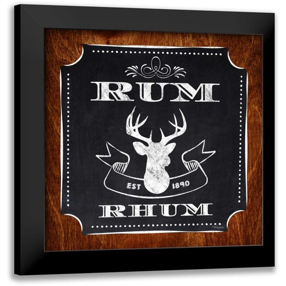 Appleman, Sam 15x15 Black Modern Framed Museum Art Print Titled - Rum Drinker