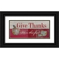 thumbnail image 1 of Appleman, Sam 18x10 Black Ornate Wood Framed with Double Matting Museum Art Print Titled - Give Thanks, 1 of 4