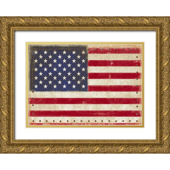 Appleman, Sam 18x14 Gold Ornate Wood Framed with Double Matting Museum Art Print Titled - Vintage American