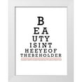 thumbnail image 1 of Appleman, Sam 25x32 White Modern Wood Framed Museum Art Print Titled - Beauty Eye Chart, 1 of 4
