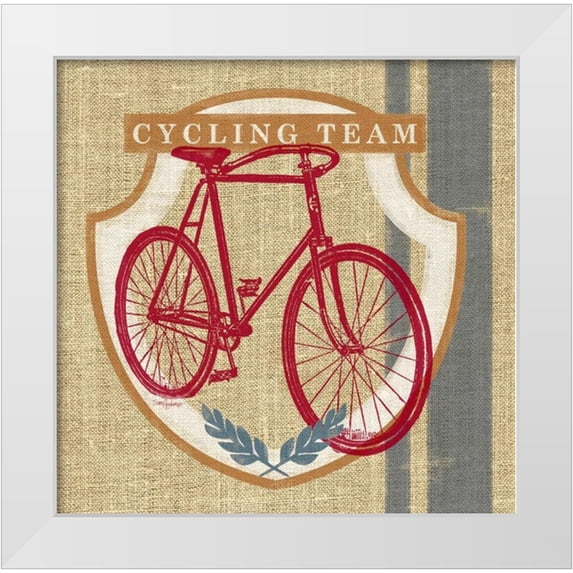 Appleman, Sam 26x26 White Modern Wood Framed Museum Art Print Titled - Cycling Team