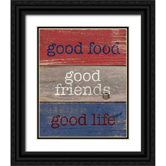 Appleman, Sam 26x31 Black Ornate Wood Framed with Double Matting Museum Art Print Titled - Good Food