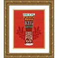 thumbnail image 1 of Appleman, Sam 26x32 Gold Ornate Wood Framed with Double Matting Museum Art Print Titled - Beer Glass, 1 of 4