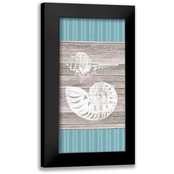 Appleman, Sam 9x14 Black Modern Framed Museum Art Print Titled - Blue Coastal Panel 2