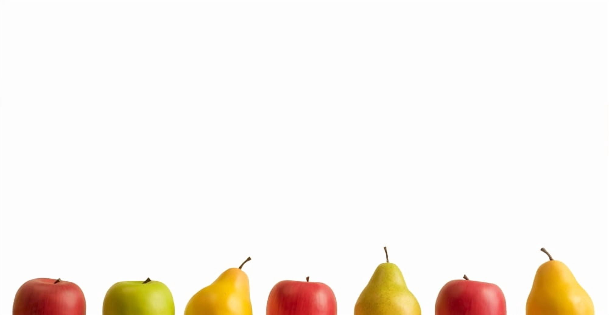 Apples And Pears Canvas Art - Chris and Kate Knorr Design Pics (42 x 22)