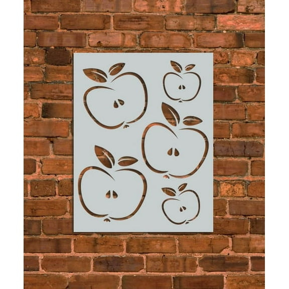 Apples Fruit Stencil