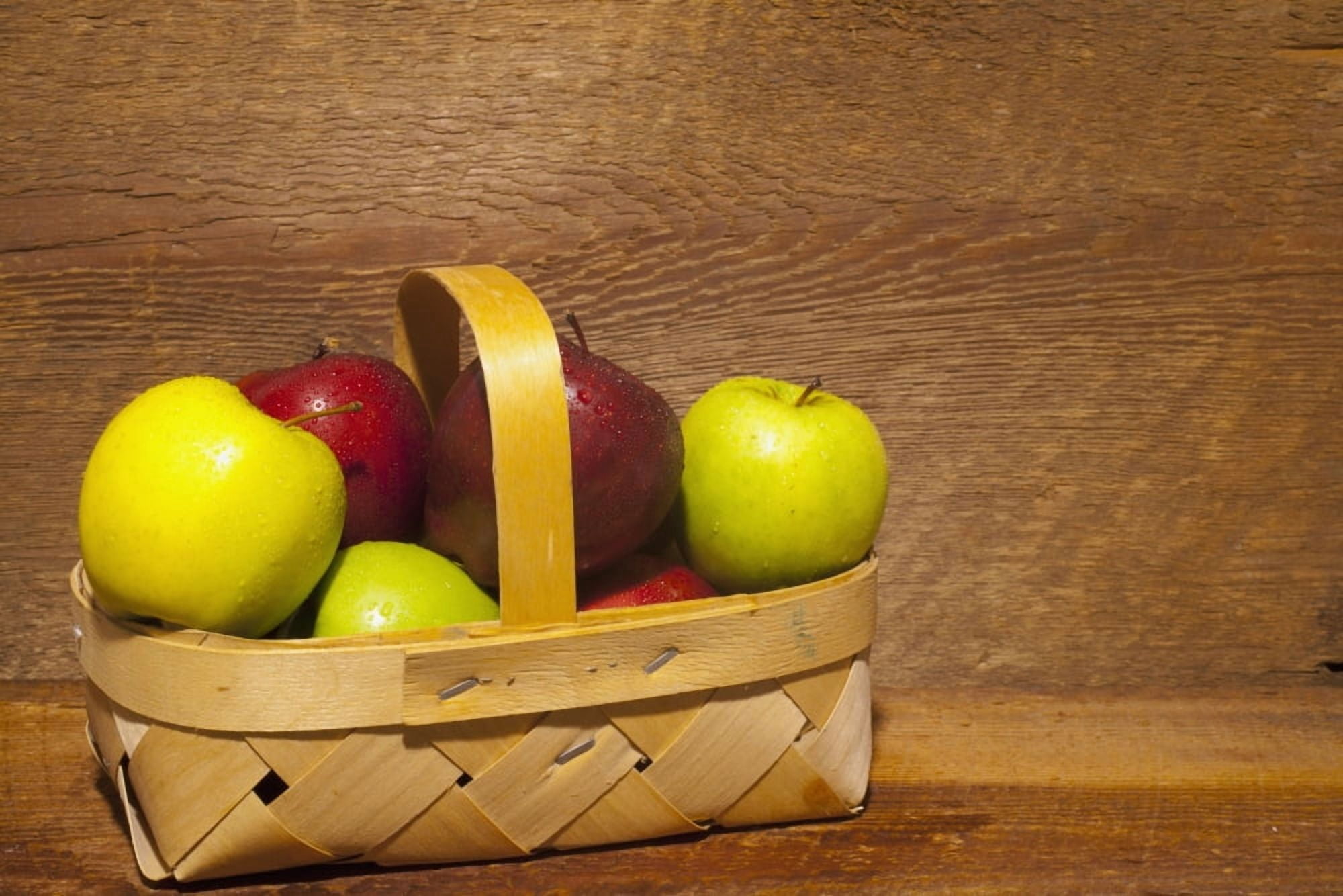 Apples In A Basket Waterloo Quebec Canada Canvas Art - David Chapman Design Pics (38 x 24)