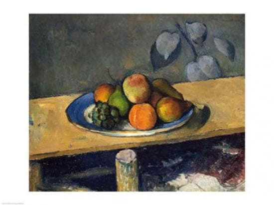 Apples Pears and Grapes c1879 Canvas Art - Paul Cezanne (24 x 18)