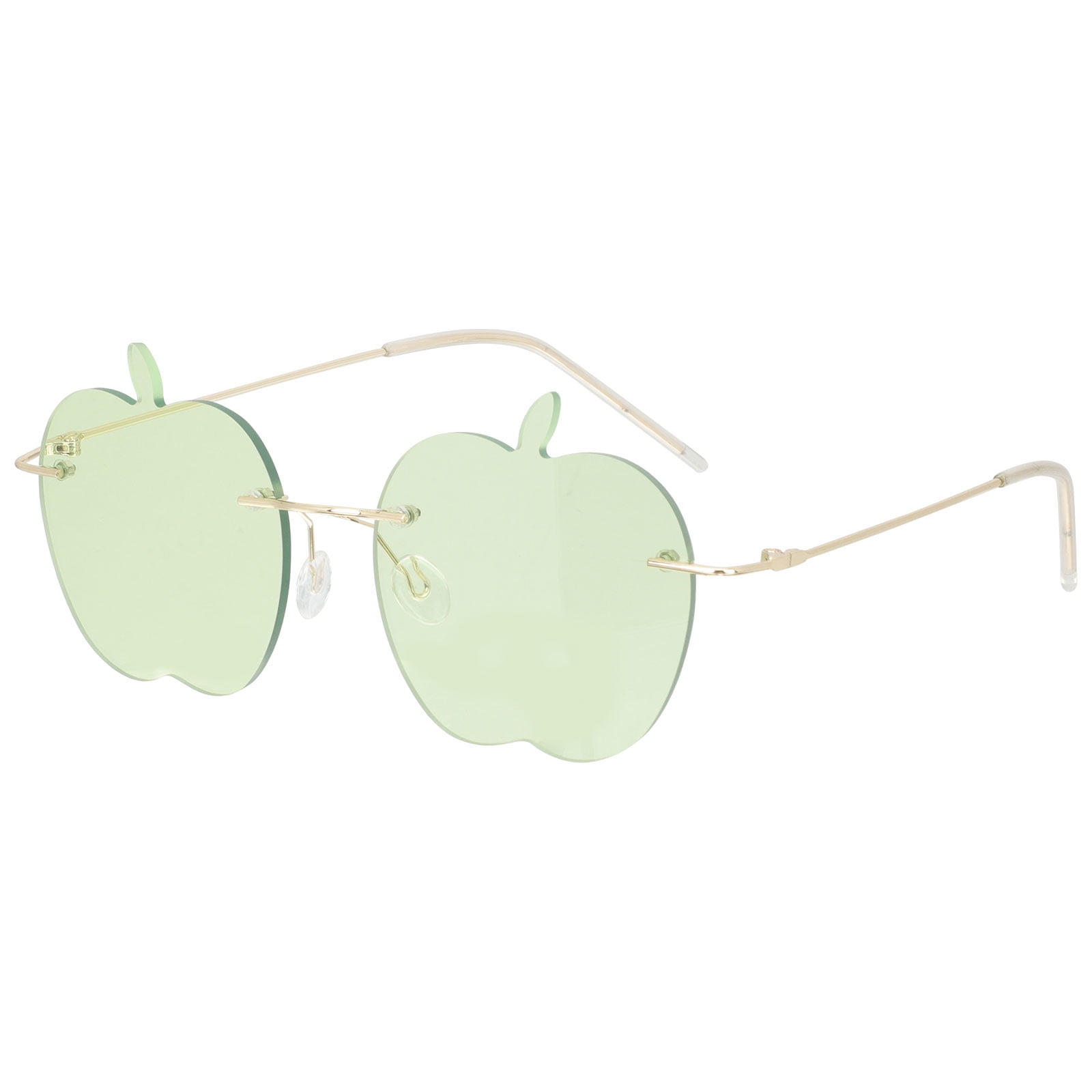 Apples Sunglasses Holiday Rimless for Men Women Retro Eyeglasses