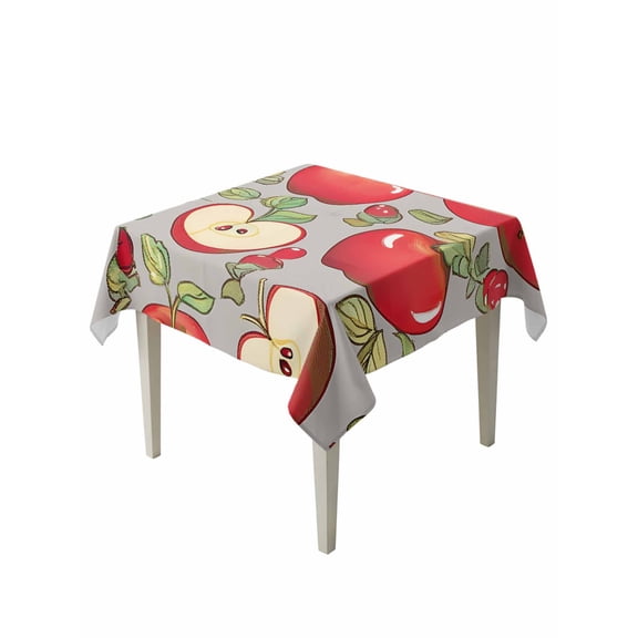 Apples Table Cloth 54x54 Inch Square, Fruits Modern Art Waterproof Tablecloth Washable Table Cover for Party Picnic Dinner Decor