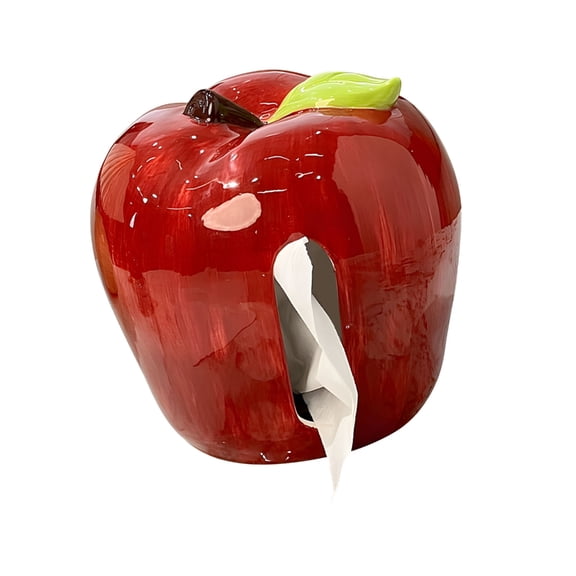 Apples Themed Ceramic Tissue Holder For Kitchen Living Room Paper Towel Box