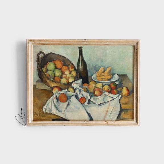 Apples Vintage Style, Famous Fine Art, Retro, Still Life Drawings, Fruit Artwork Home Decor #178, Stretched Canvas Size 16x24