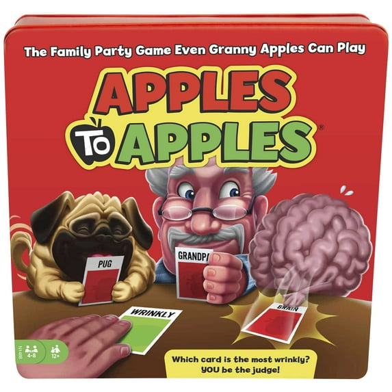 Apples to Apples Card Game, Family Game for Game Night with 1008 Cards in Storage Tin
