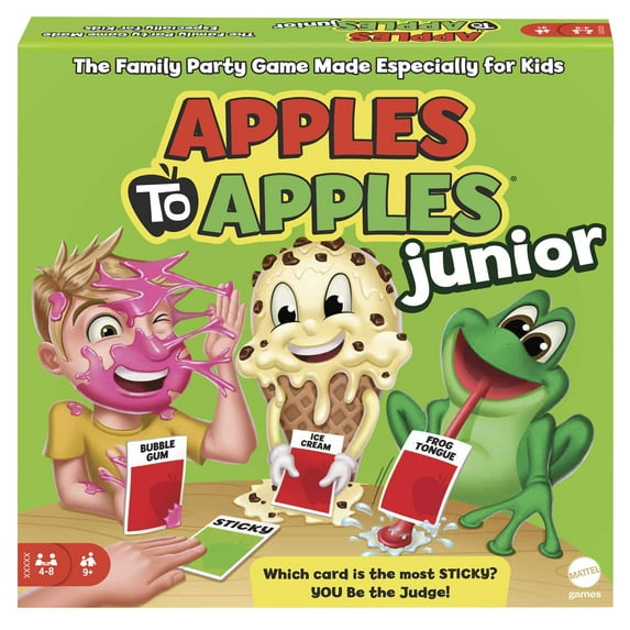 Apples to Apples Junior Kids Game, Card Game for Family Night with Kid-Friendly Words