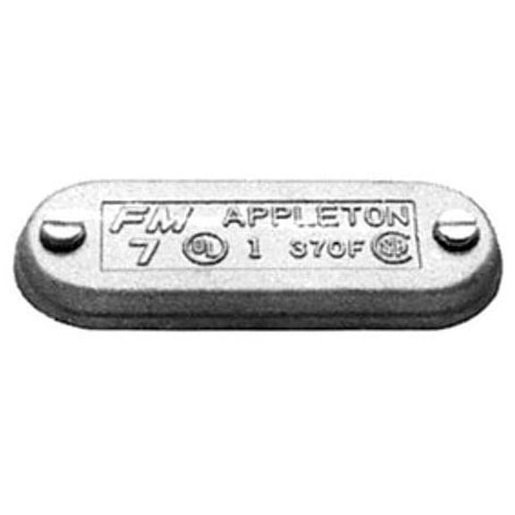 Appleton 870F, 2-1/2 to 3"" Hub, Iron, FM 7, Clip-On, Conduit Body Cover, 1pc