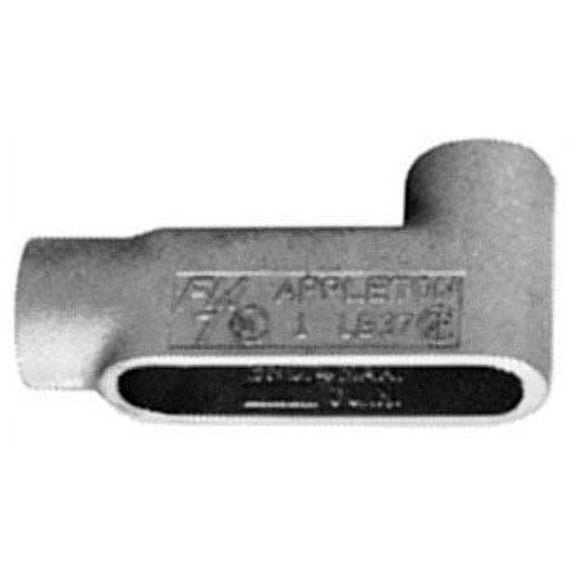 Appleton APPLB-87SA, 3"", Aluminum, FM 7, 2-Hub, 90D, LB-Type, Conduit Body, 1pc
