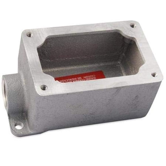 Appleton EFD175-NL-Q Mounting Body, 1 Gang, Dead-End, Iron, 3/4"