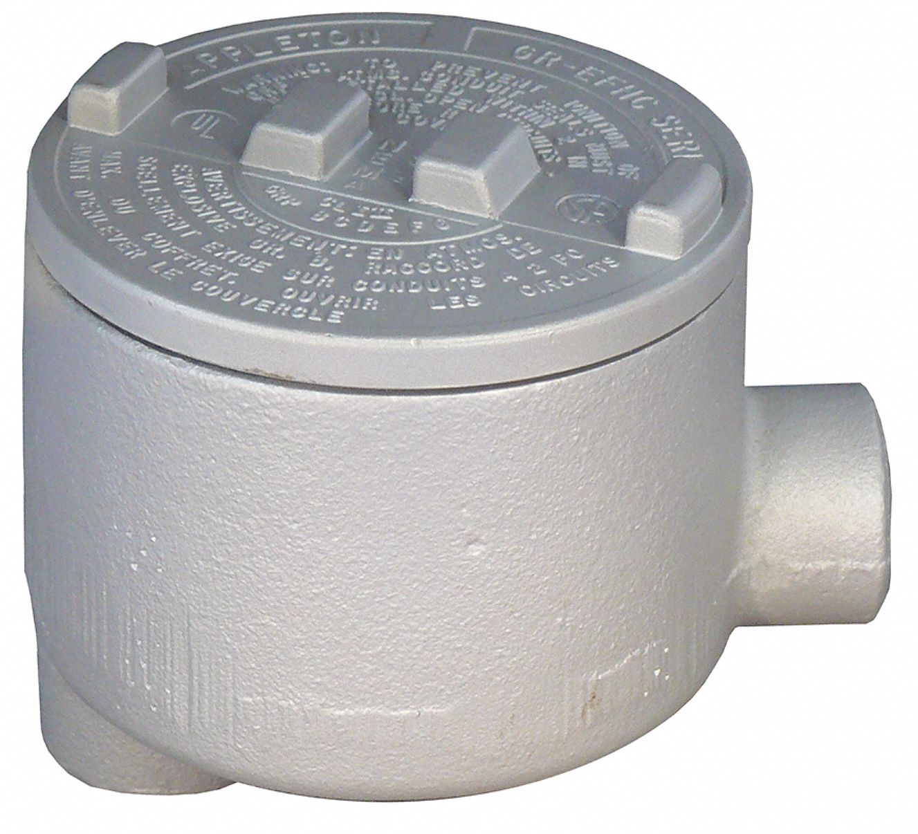 Appleton Electric Conduit Outlet Body,Alum,Trd Sz 1/2in GRLB50-A ...