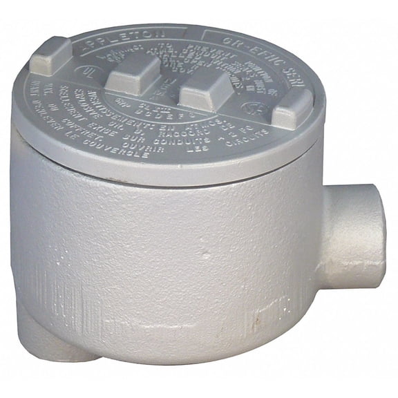 Appleton Electric Conduit Outlet Body,Alum,Trd Sz 1/2in GRLB50-A
