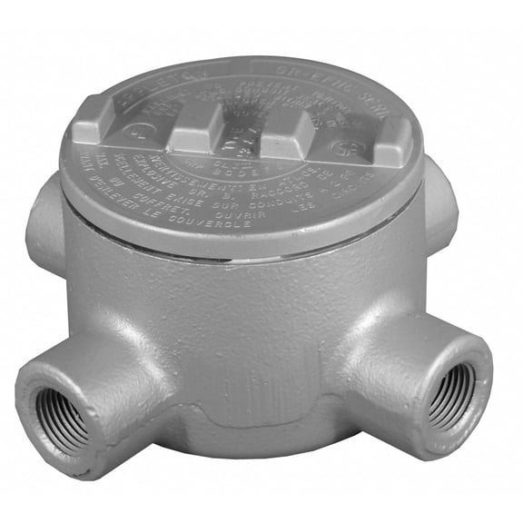 Appleton Electric Conduit Outlet Body,Iron,Trd Sz 1 1/4in GRX125