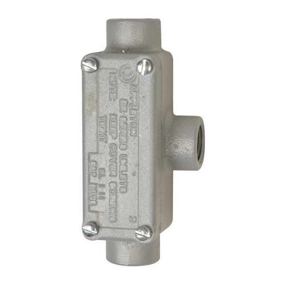 Appleton Electric Conduit Outlet Body w/Cover,Iron,T ERT50