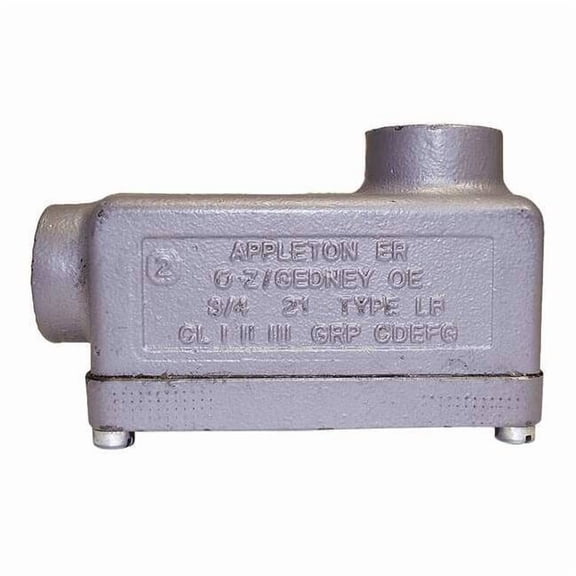 Appleton Electric Conduit Outlet Body,Iron,Trd Sz 3/4in ERLB75