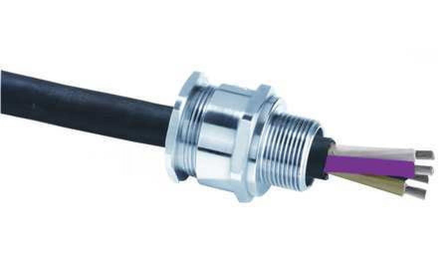 APPLETON ELECTRIC 20A2F0505 Cable Connector,1/2 in.,Straight,Silver ...