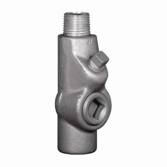 IMC Sealing, 1/2 in, Threaded, Aluminum, Powder Coated, Silver EYM-50AL