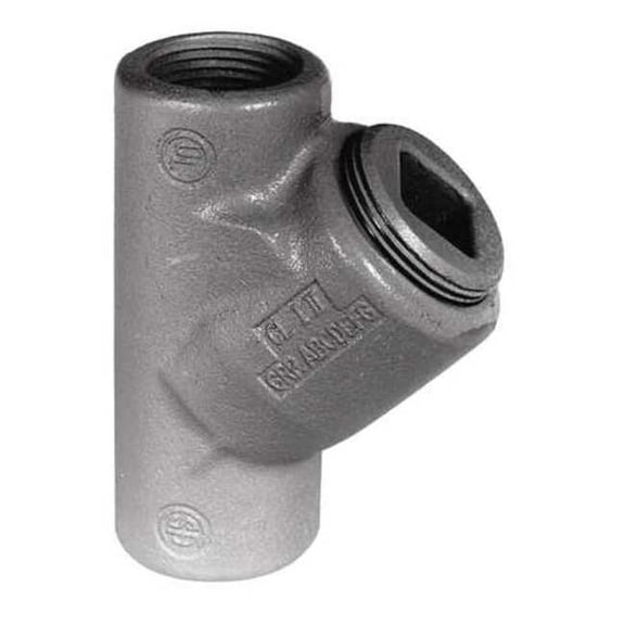 Appleton Electric IMC Sealing, 1/2 in, Threaded, Iron, Plain, Silver EYS-1