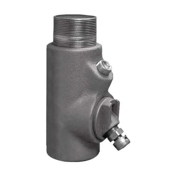 Appleton Electric IMC Sealing, 1-1/2 in, Threaded, Iron, Plain, Silver EYD-56