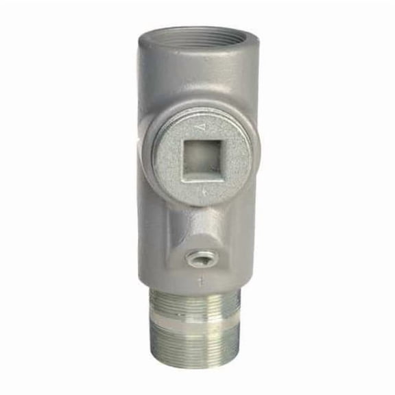 Appleton Electric IMC Sealing, 2 in, Threaded, Iron, Plain, Silver EYS-66