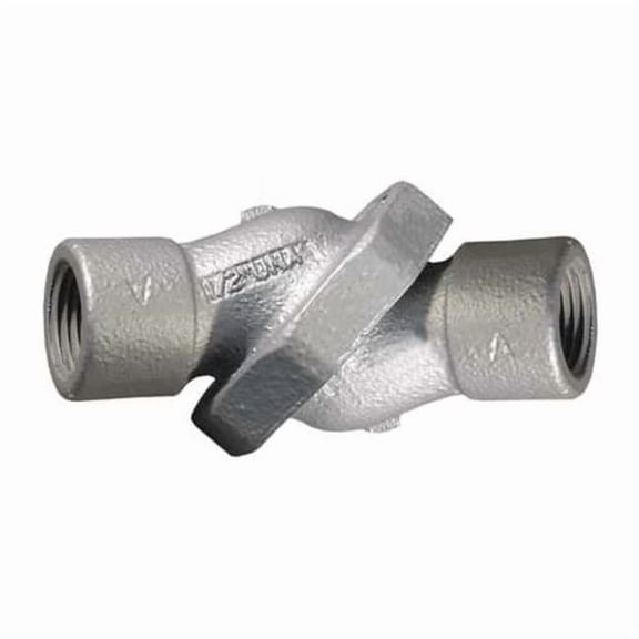 Appleton Electric IMC Elbow, 3/4 in, Threaded, Iron, Powder Coated, Gray UNAF75